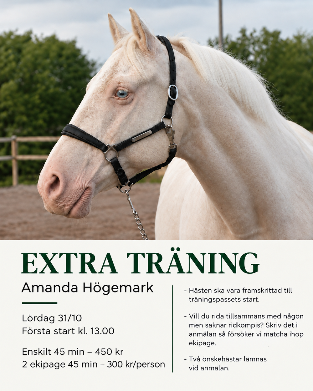 Extra träningar med Amanda! 